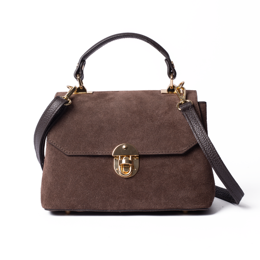 Suede Lucinda Top Handle