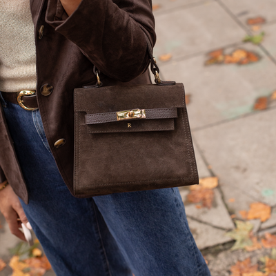 Suede Polly Top Handle