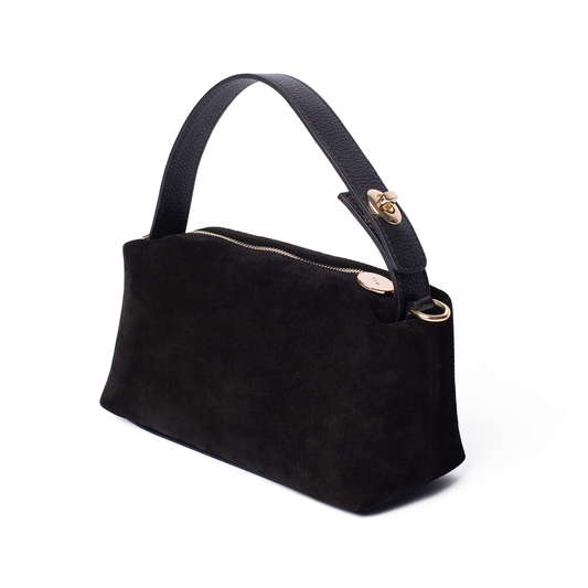 Ruby Suede Top Handle Bag