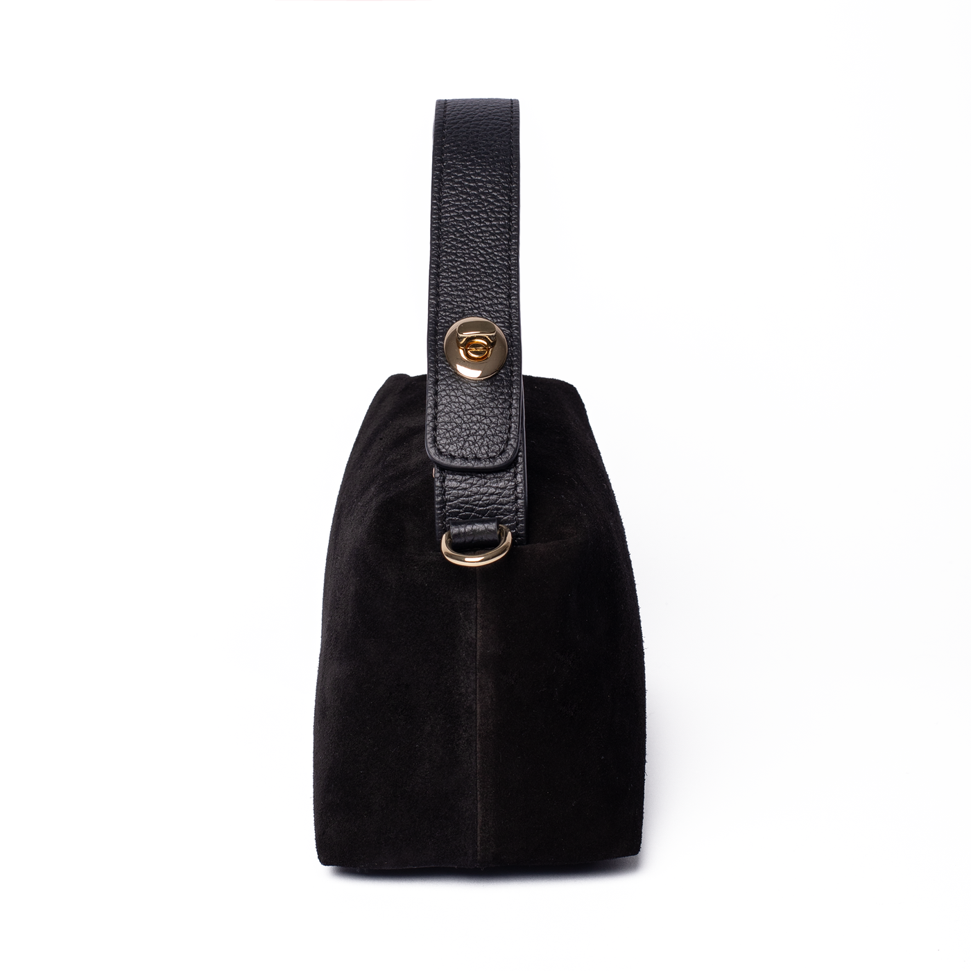 Ruby Suede Top Handle Bag