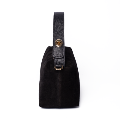 Ruby Suede Top Handle Bag