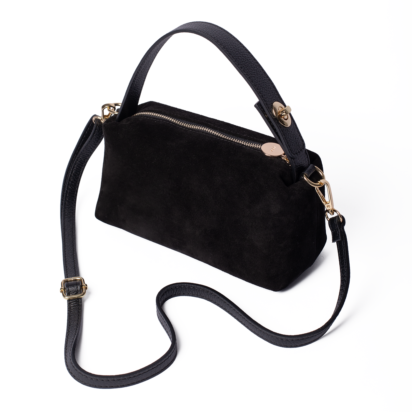 Ruby Suede Top Handle Bag