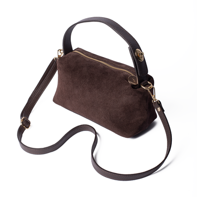 Ruby Suede Top Handle Bag