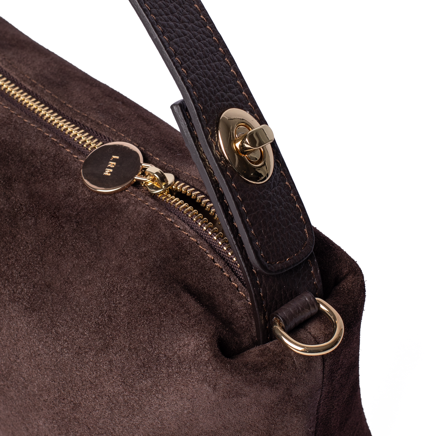 Ruby Suede Top Handle Bag