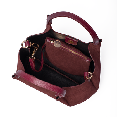 Suede Little Lily Tote Bag