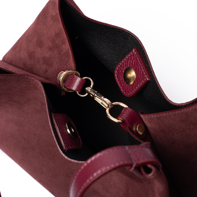 Suede Lily Tote Bag