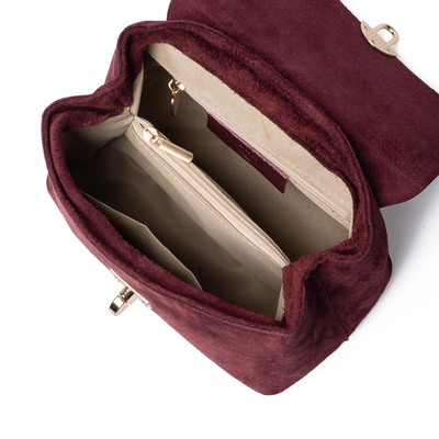 Suede Lucinda Top Handle