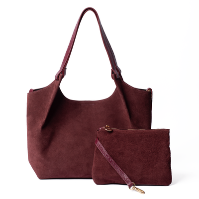 Suede Lily Tote Bag