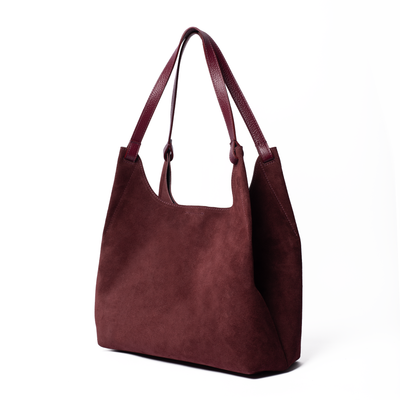 Suede Lily Tote Bag