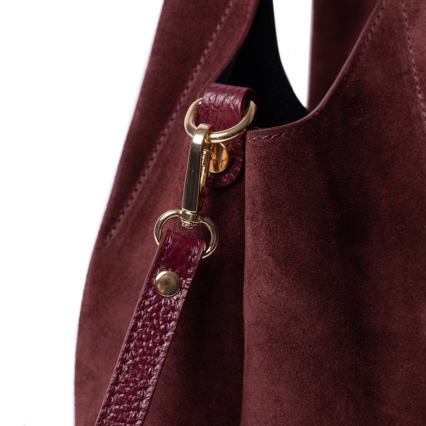 Suede Lily Tote Bag