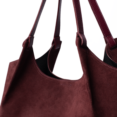 Suede Lily Tote Bag