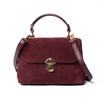 Suede Lucinda Top Handle