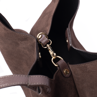 Suede Lily Tote Bag
