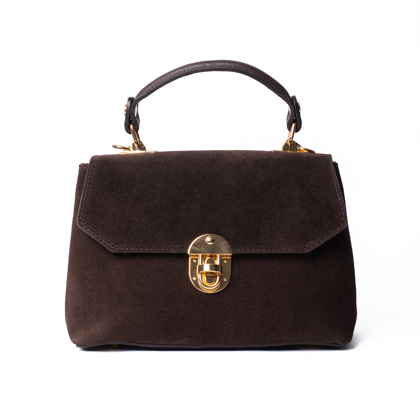 Suede Lucinda Top Handle