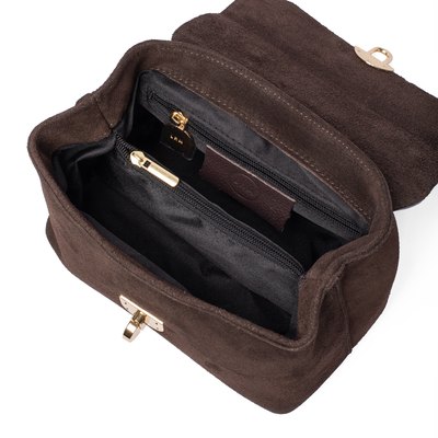 Suede Lucinda Top Handle