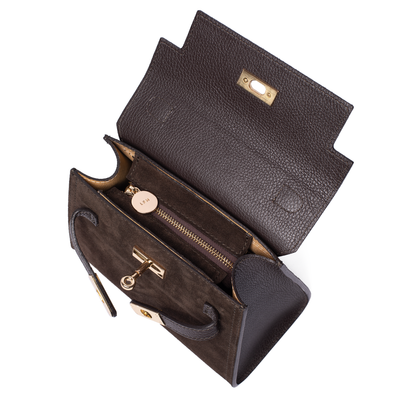 Suede Polly Top Handle