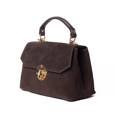 Suede Lucinda Top Handle