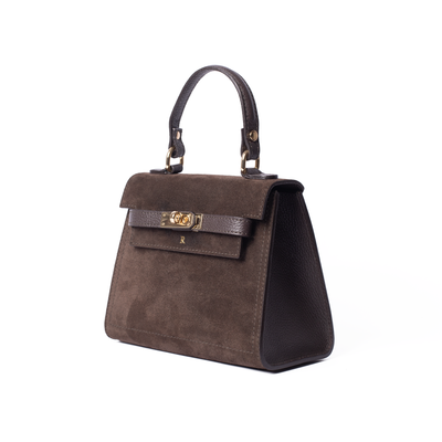 Suede Polly Top Handle