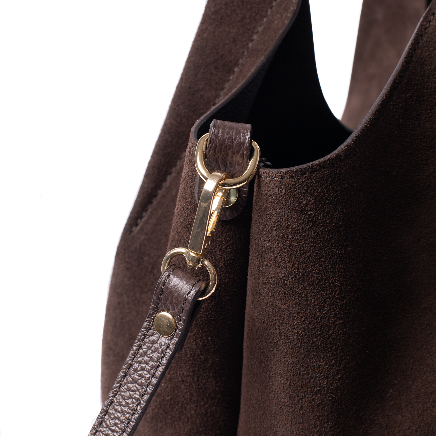 Suede Lily Tote Bag