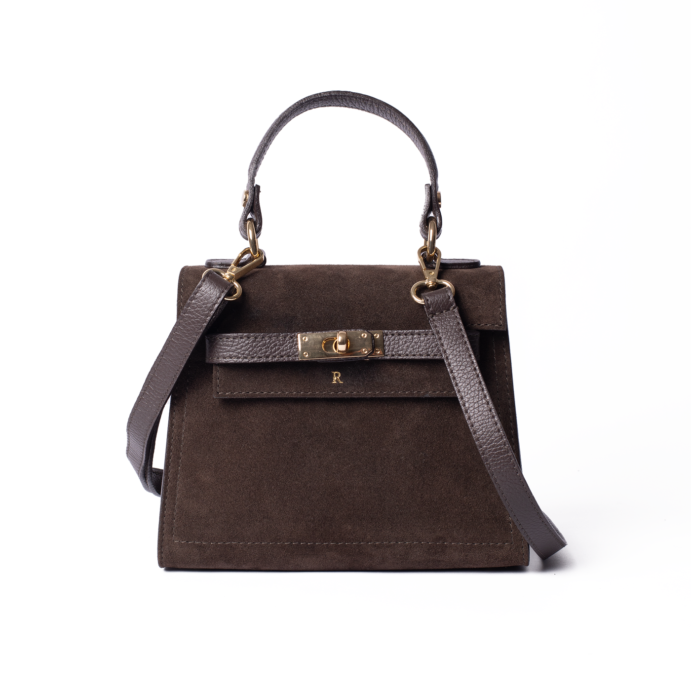 Suede Polly Top Handle