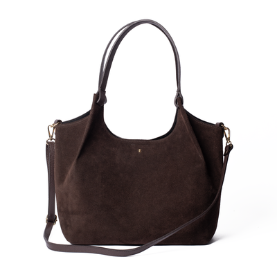Suede Lily Tote Bag