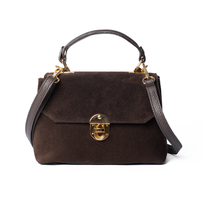 Suede Lucinda Top Handle