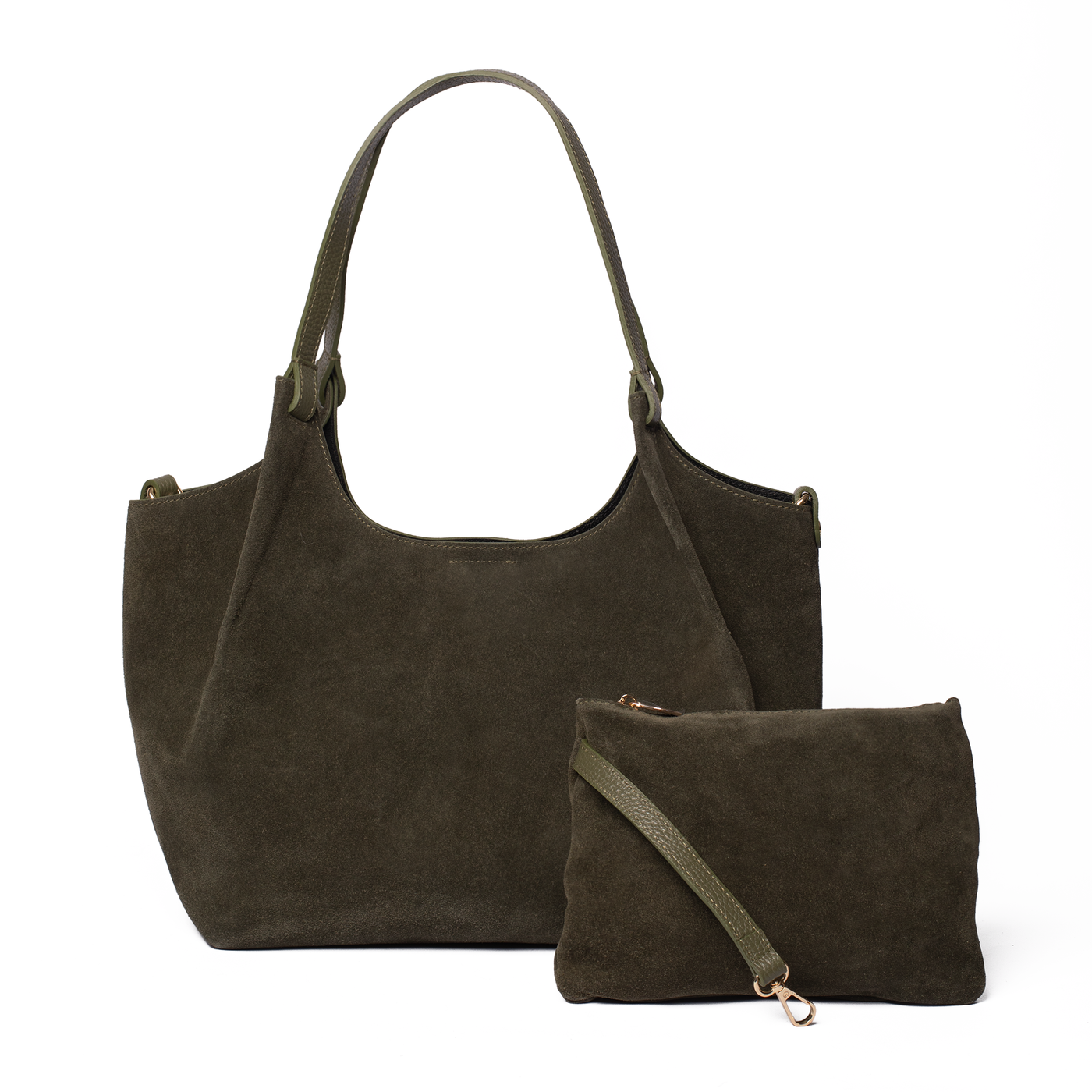 Suede Lily Tote Bag