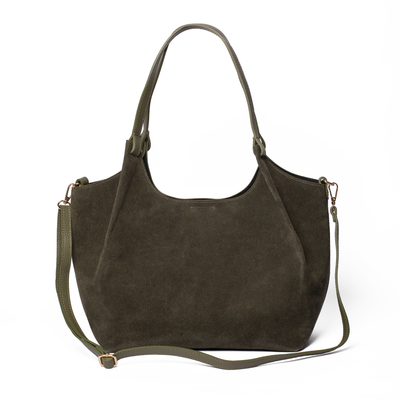 Suede Lily Tote Bag