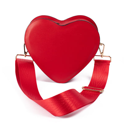 The Heart Bag with Thick Fabric Strap
