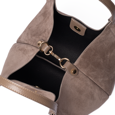 Suede Little Lily Tote Bag