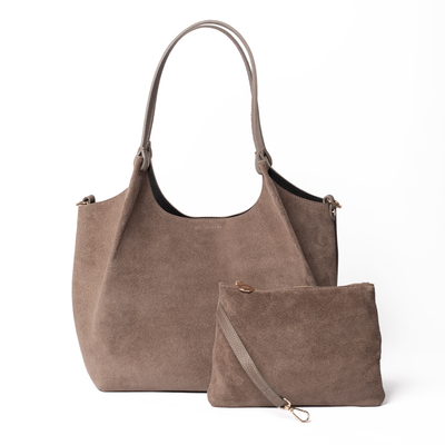 Suede Lily Tote Bag