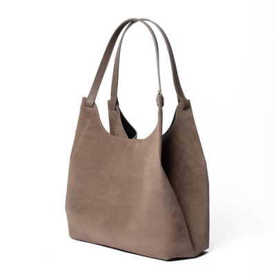 Suede Lily Tote Bag