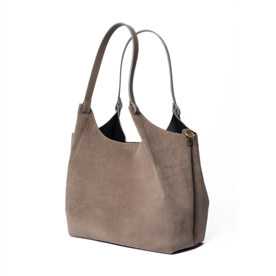 Suede Lily Tote Bag