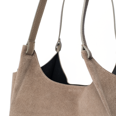 Suede Lily Tote Bag