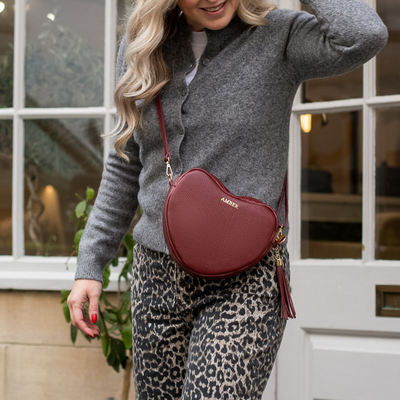 Burgundy Ella Heart Bag Black Friday Bundle