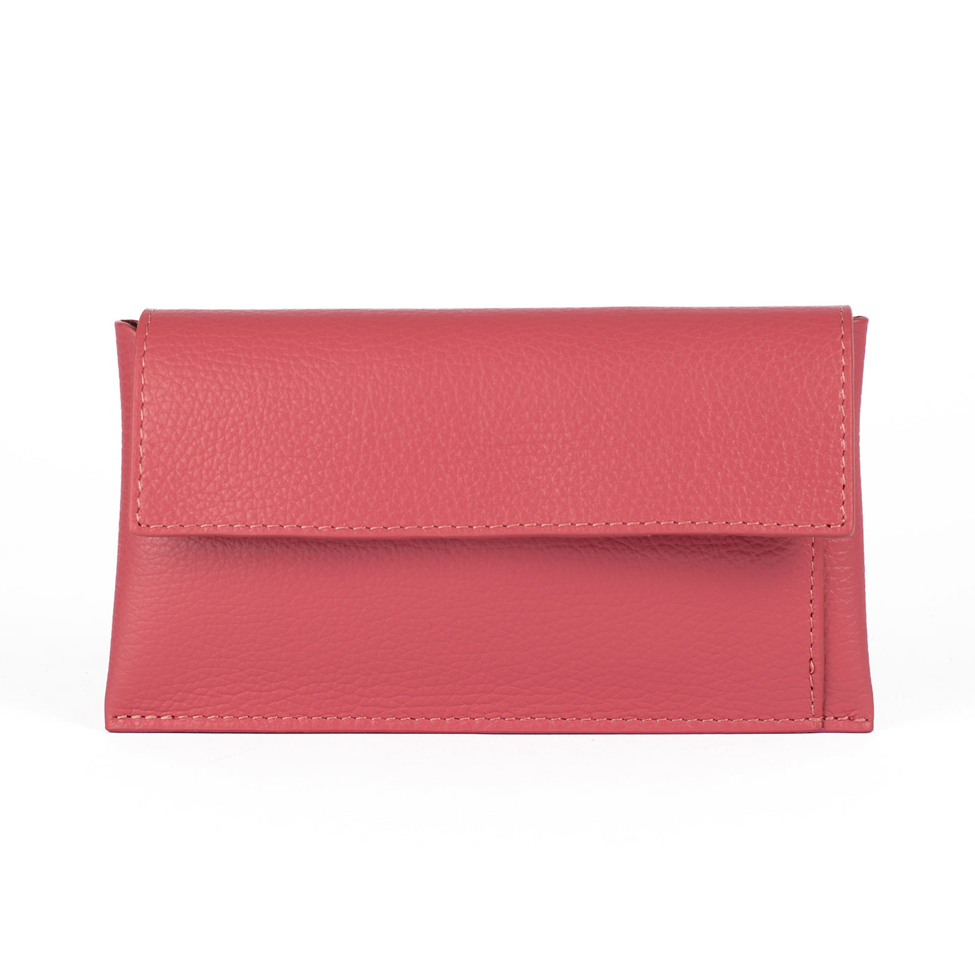Leather Lady Wallet - Raspberry Pebbled