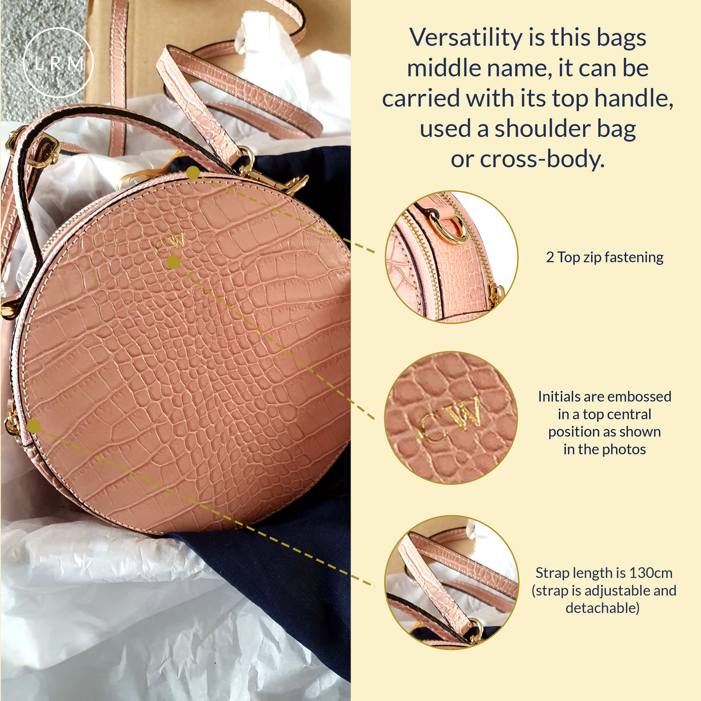 The Rosie Circle Croc Bag LRM